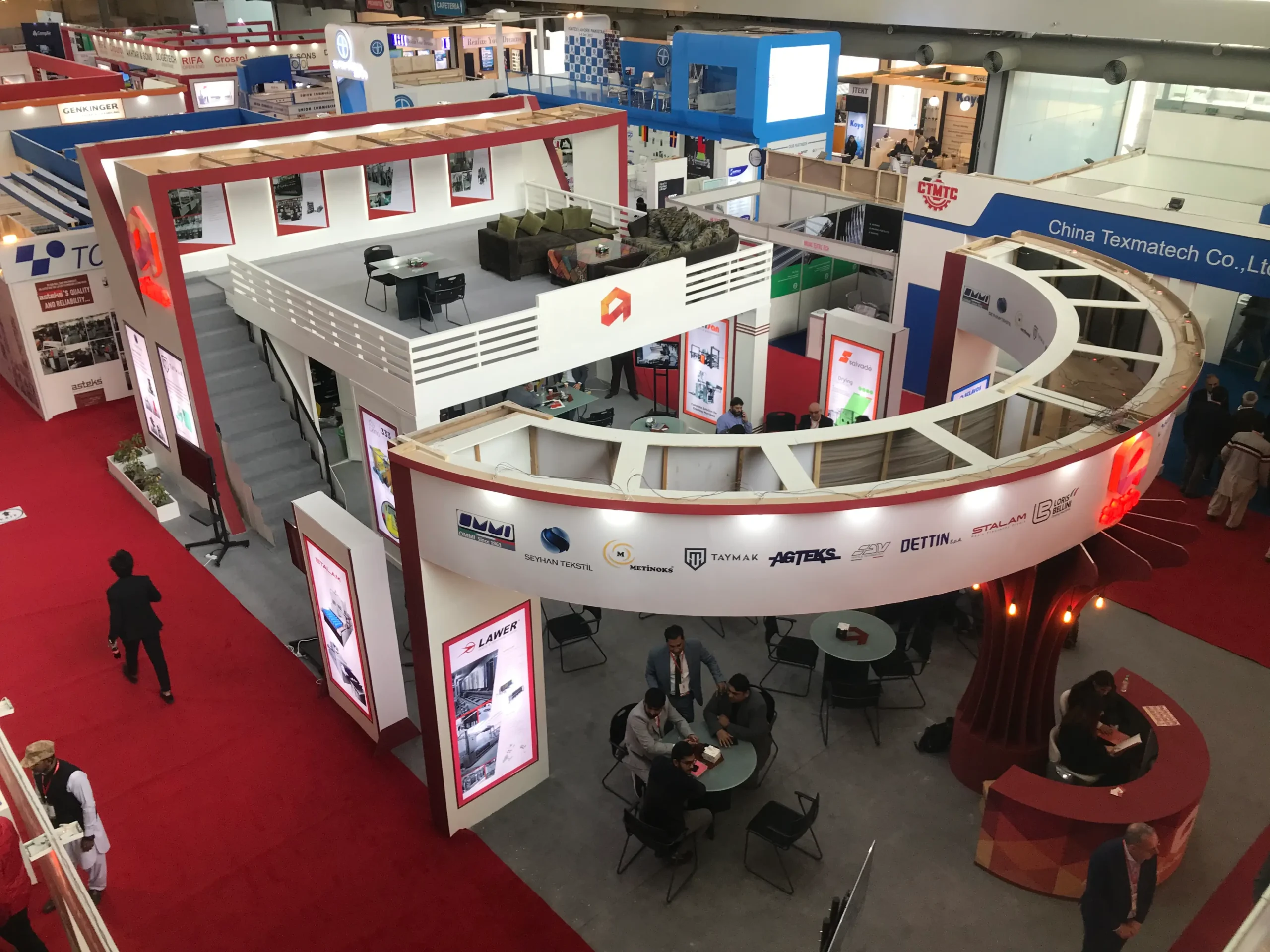 ATME IGATEX exhibition booth design by Jade Exhibits