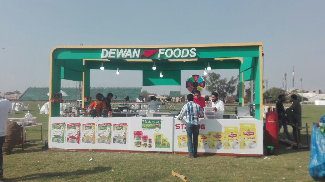 Dewan Foods exhibition booth front view
