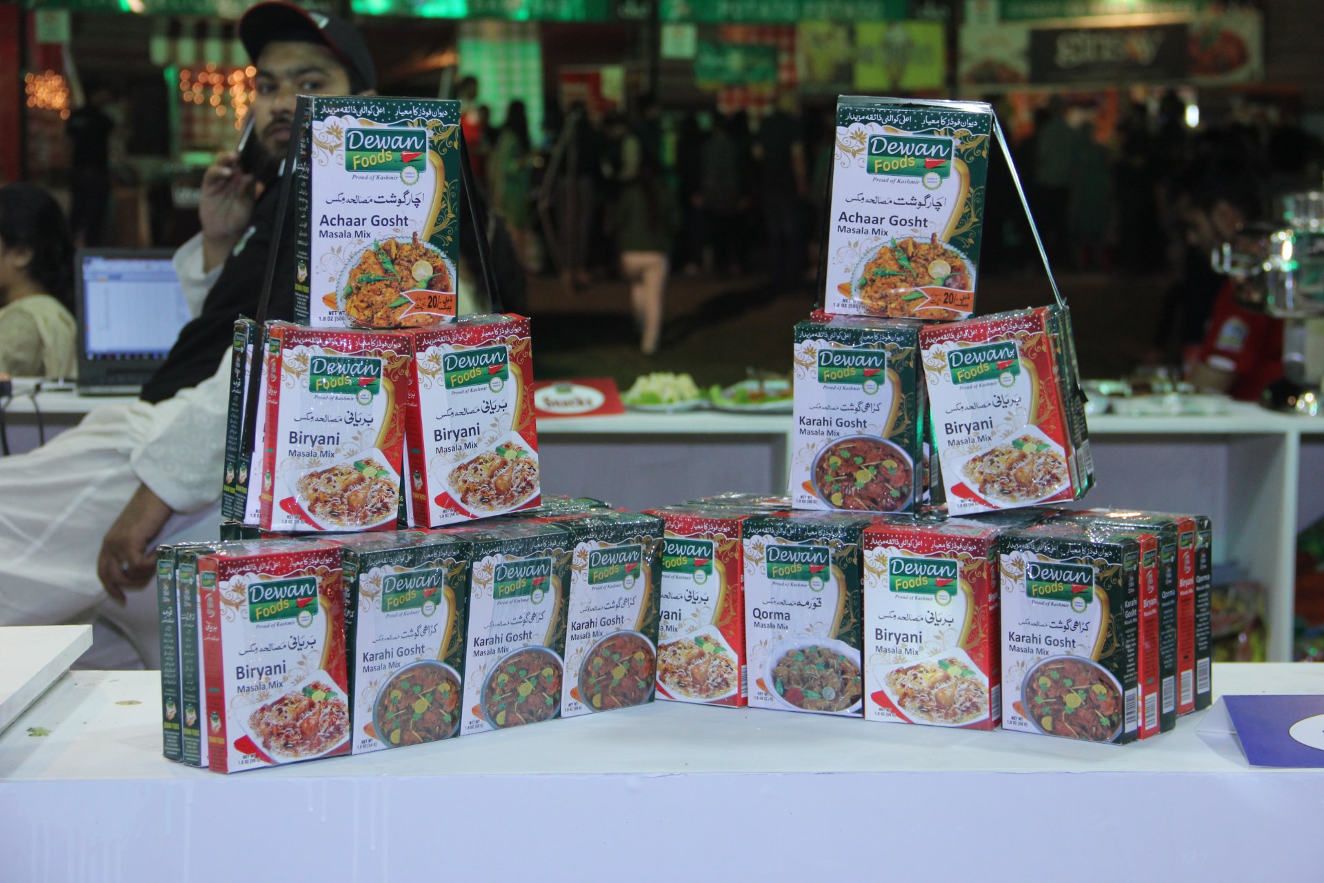 Dewan Foods exhibition booth design by Jade Exhibits