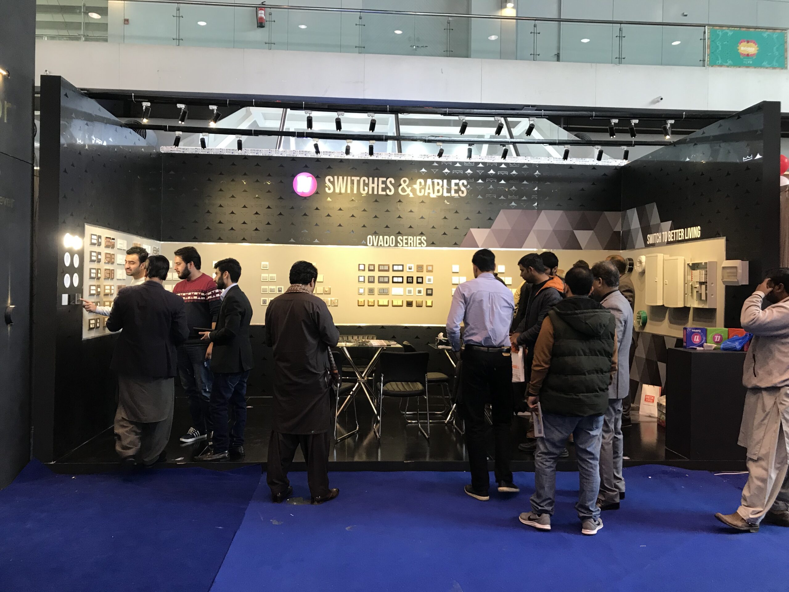 Exhibition Booth Design and Construction in Pakistan for Switches and Cables